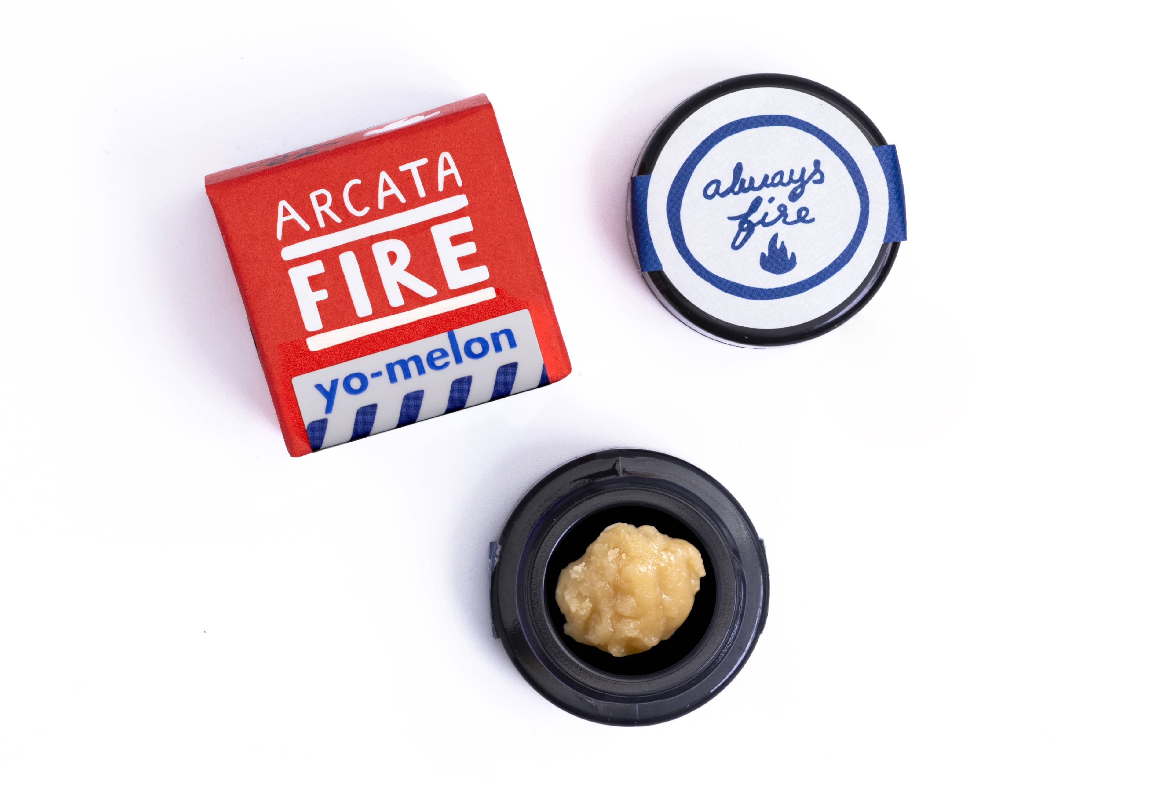Arcata Fire T1 100% Live Rosin Cold Cure Concentrate 1g Indica Yo-melon