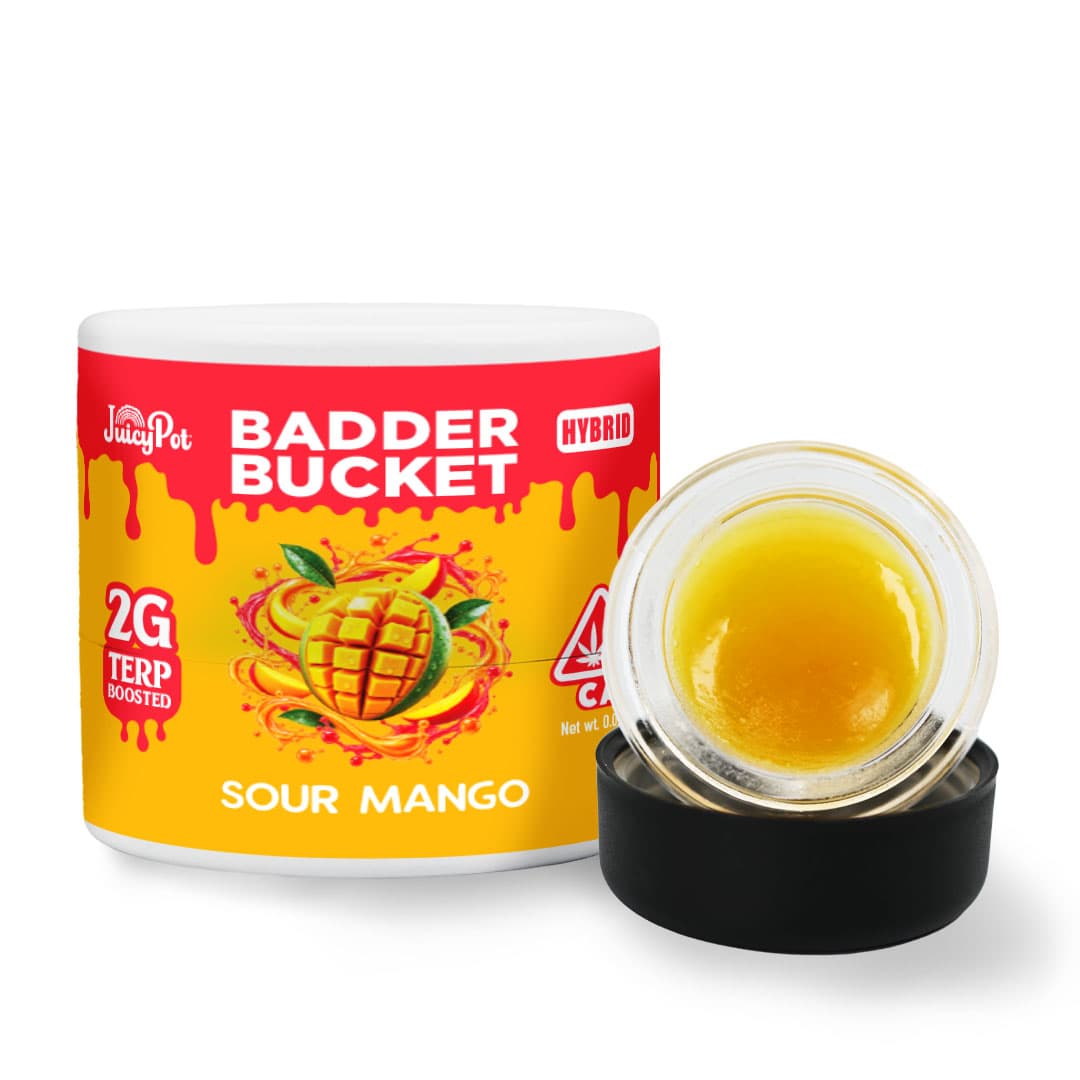 JuicyPot Badder Bucket 2g Hybrid Sour Mango