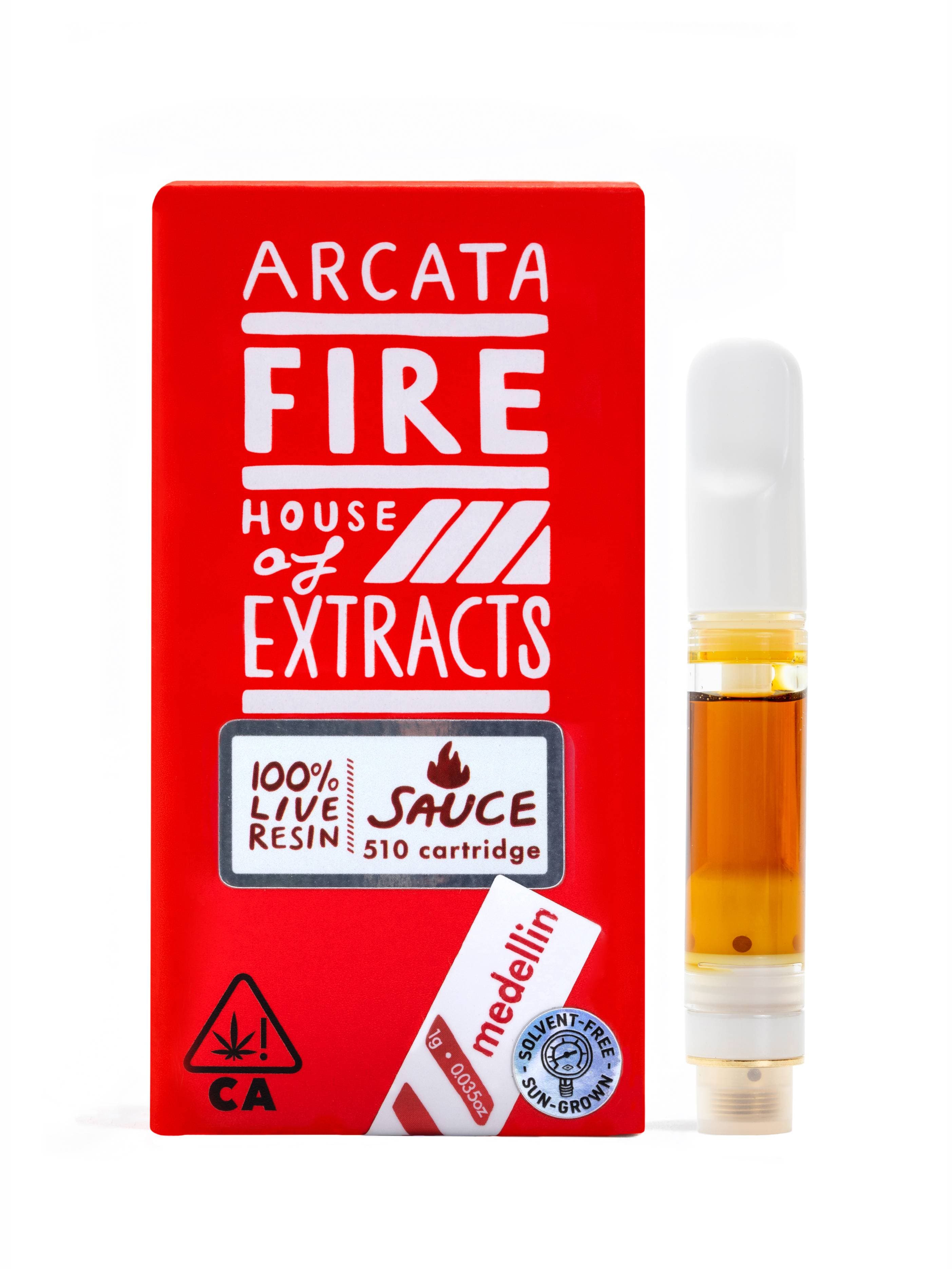Arcata Fire 100% Live Resin Cartridge 1g Sativa Medellin