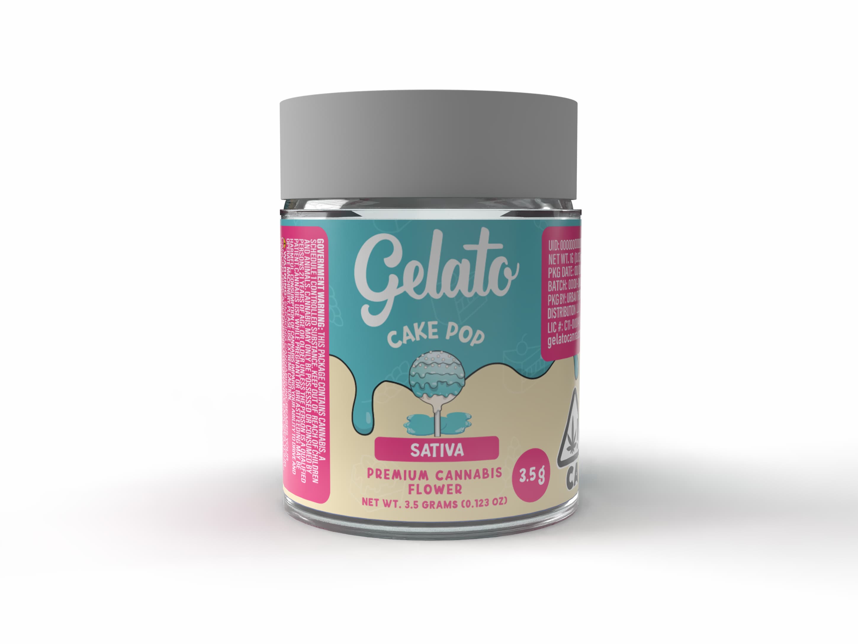 Gelato Flower 3.5g Sativa Cake Pop 16pk