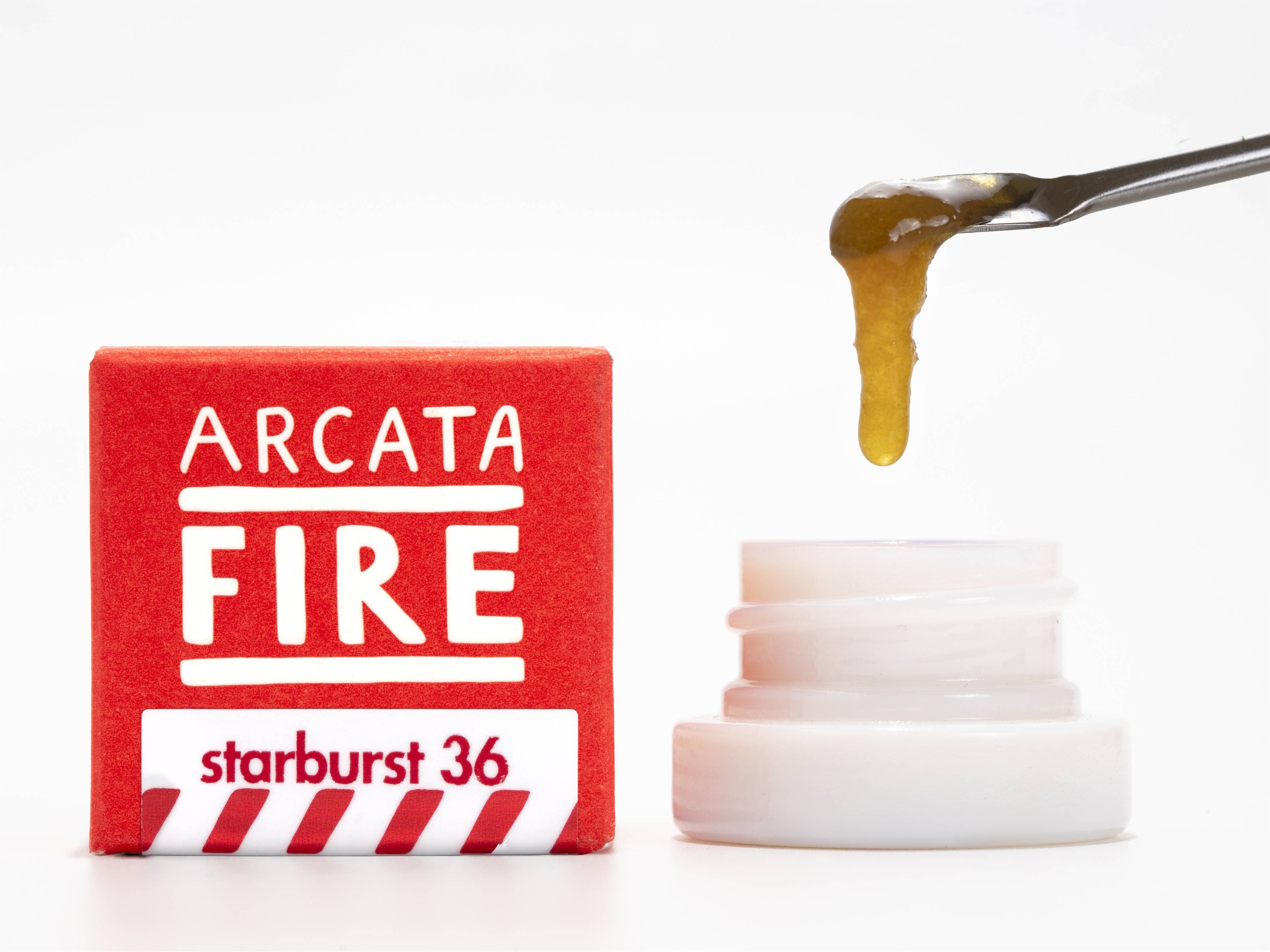 Arcata Fire 100% Live Resin Concentrate 1g Hybrid Starburst 36