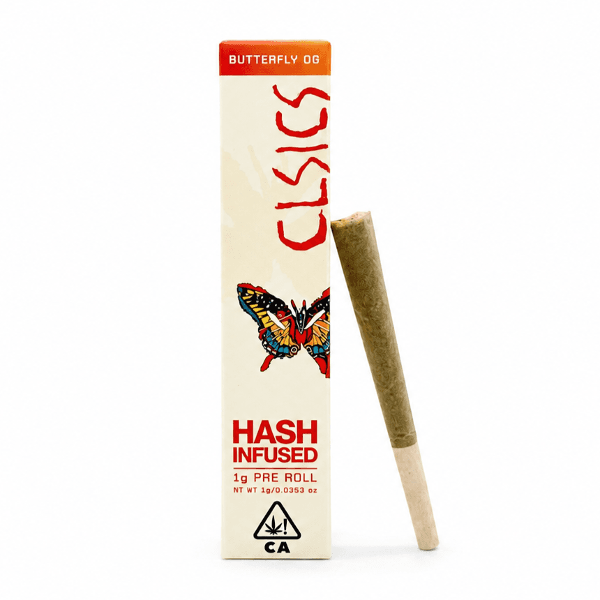 CLSICS Hash Preroll 1g Sativa Butterfly OG