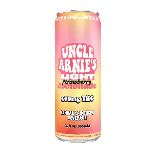 Uncle Arnie's Beverage 12oz Strawberry Lemonade Light 100mg 12pk