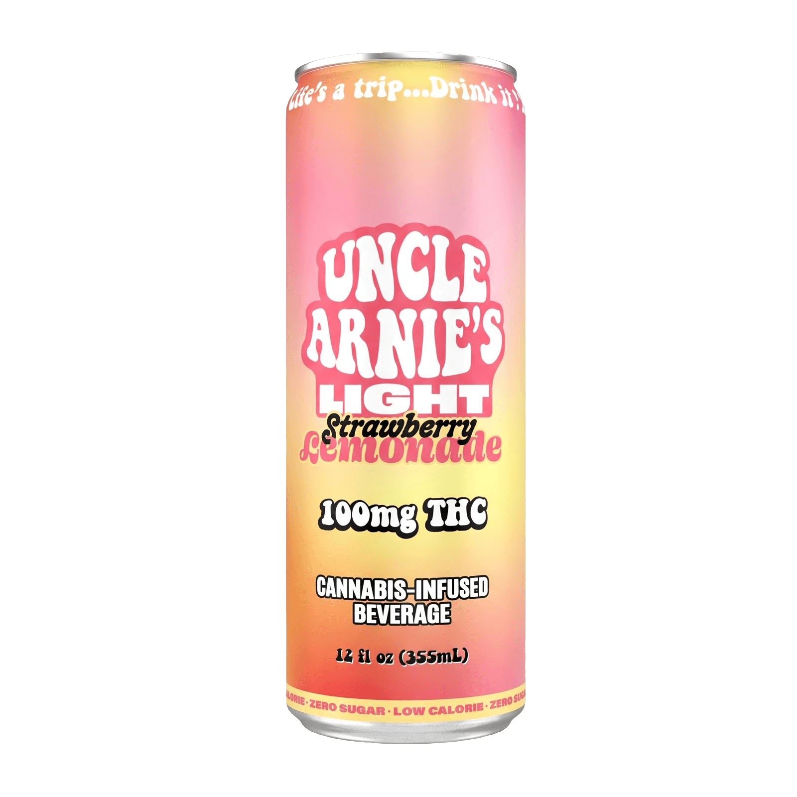 Uncle Arnie's Beverage 12oz Strawberry Lemonade Light 100mg 12pk