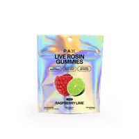 PAX Live Rosin Gummies Hybrid Raspberry Lime