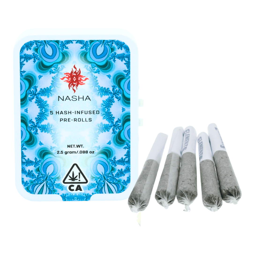 Nasha Hash Infused Preroll 5pk Indica Kept Secret x Hash Burger