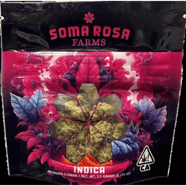 Soma Rosa Flower 3.5g Indica Gelato 33