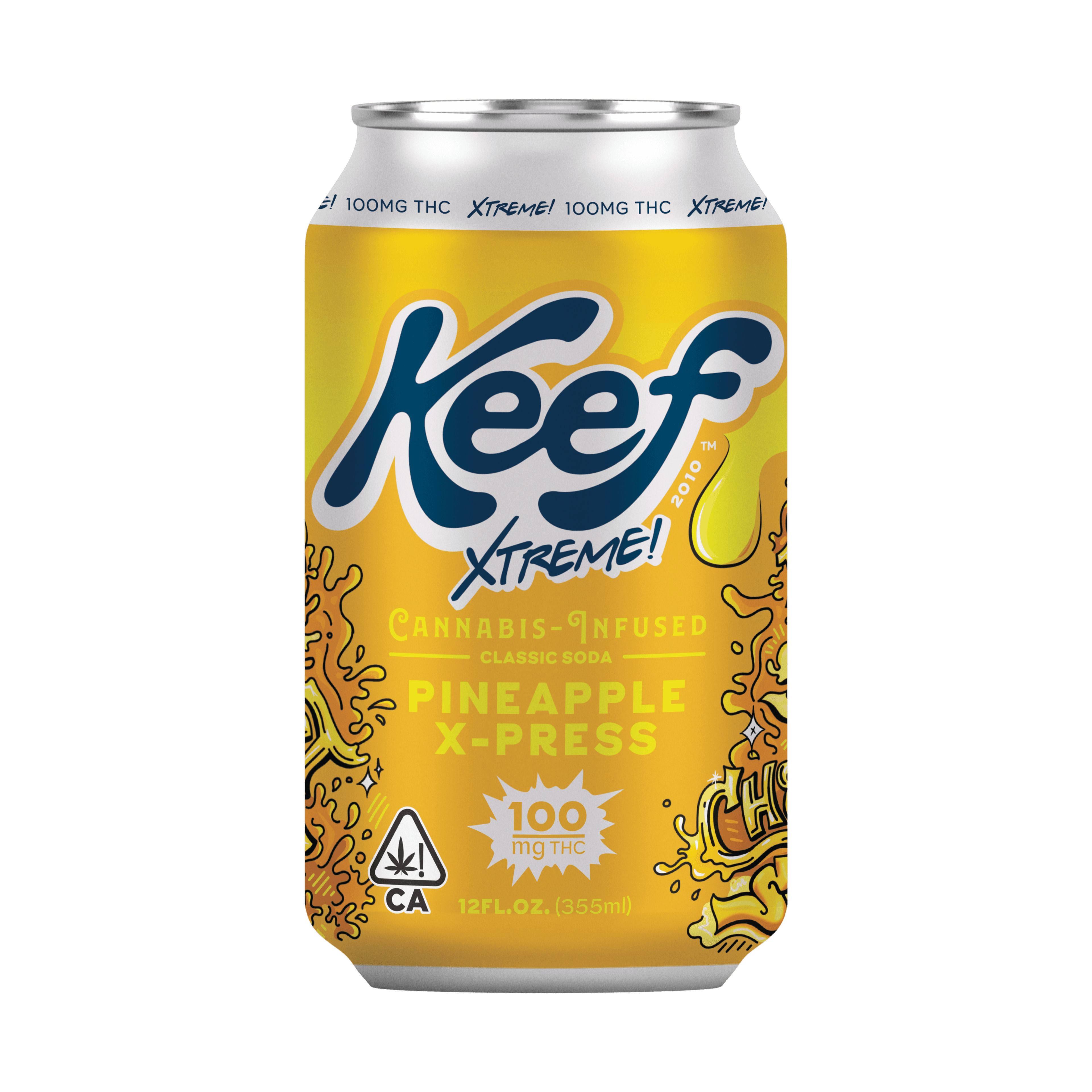 Keef 100mg Pineapple X-press Xtreme Classic Soda 12oz