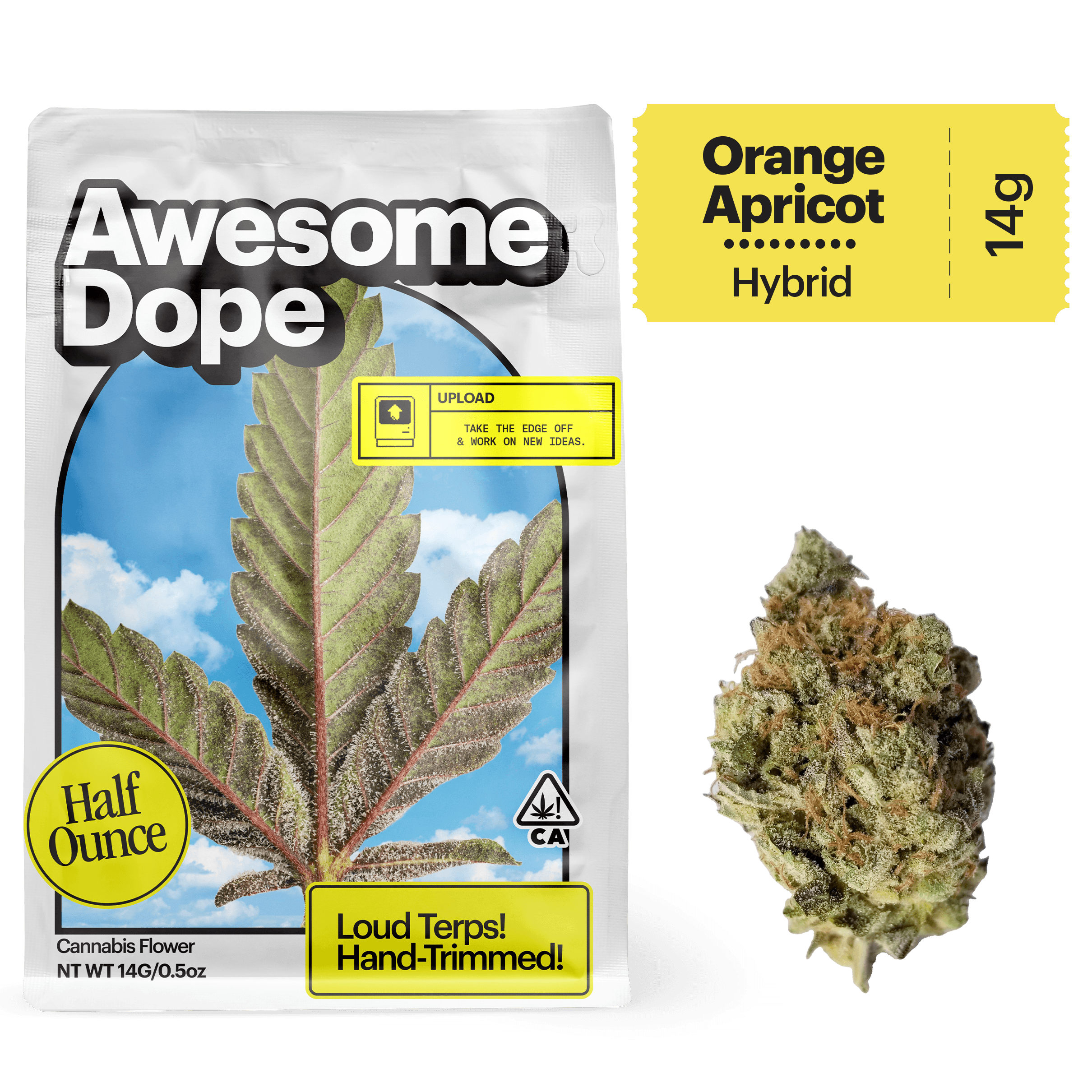Awesome Dope Flower 14g Hybrid Orange Apricot