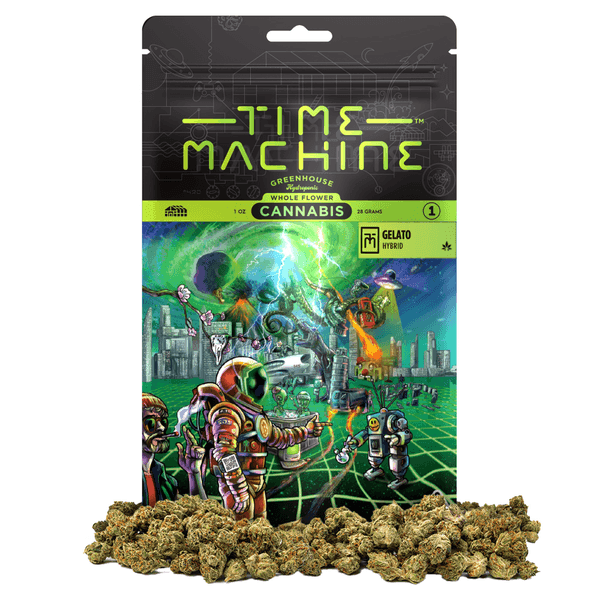 Time Machine Flower 28g Hybrid Gelato 4ct