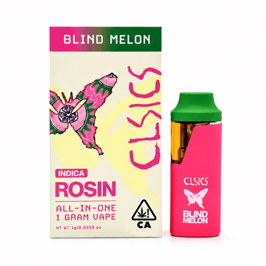 CLSICS Live Rosin All-In-One Cartridge 1g Indica Blind Melon