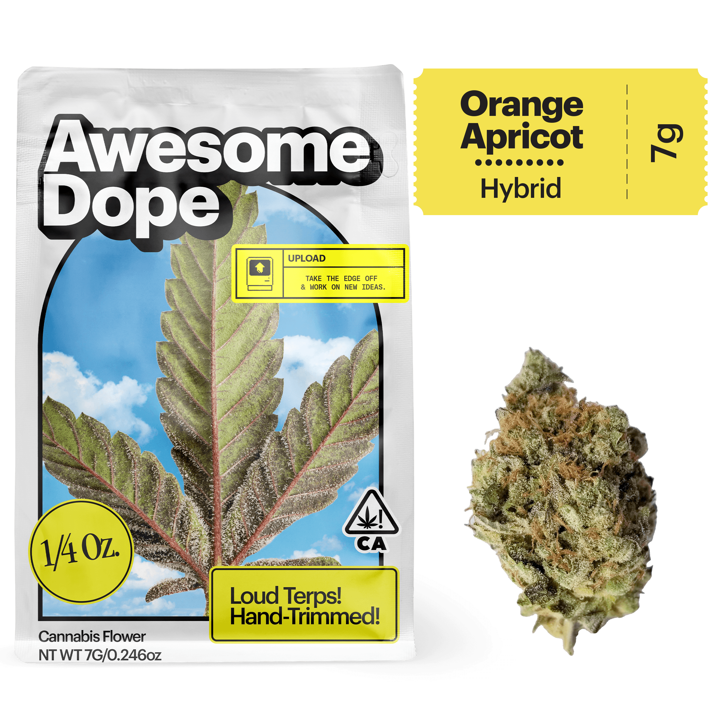 Awesome Dope Flower 7g Sativa Hybrid Orange Apricot