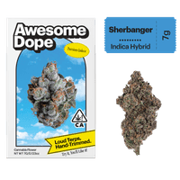Awesome Dope Indoor Flower 7g Indica Hybrid Sherbanger