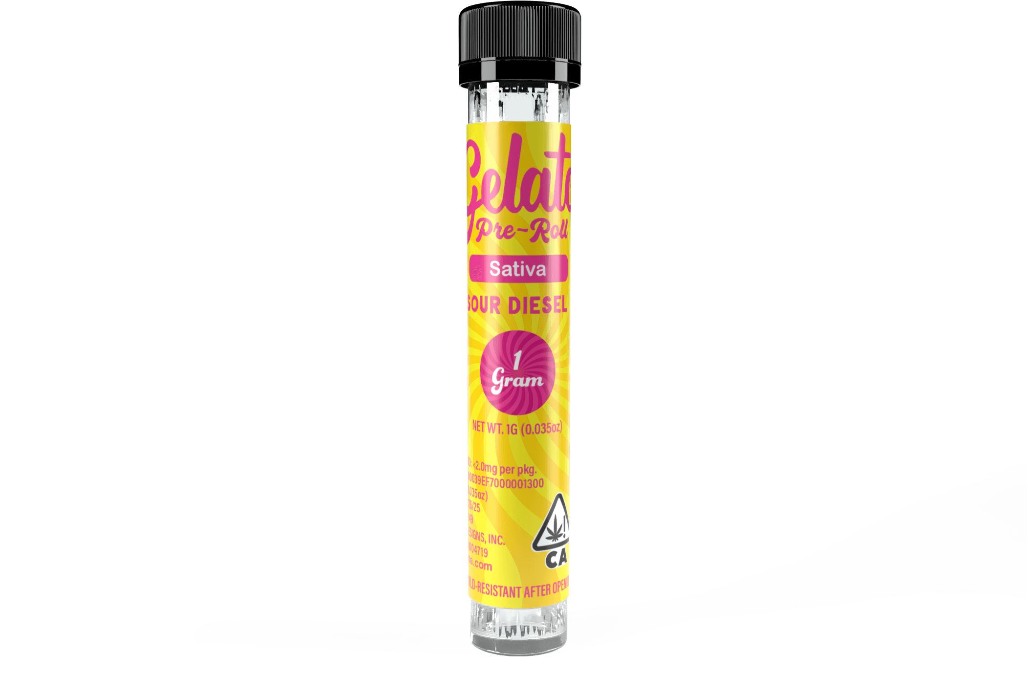 Gelato Preroll 1g Sativa Sour Diesel 25pk
