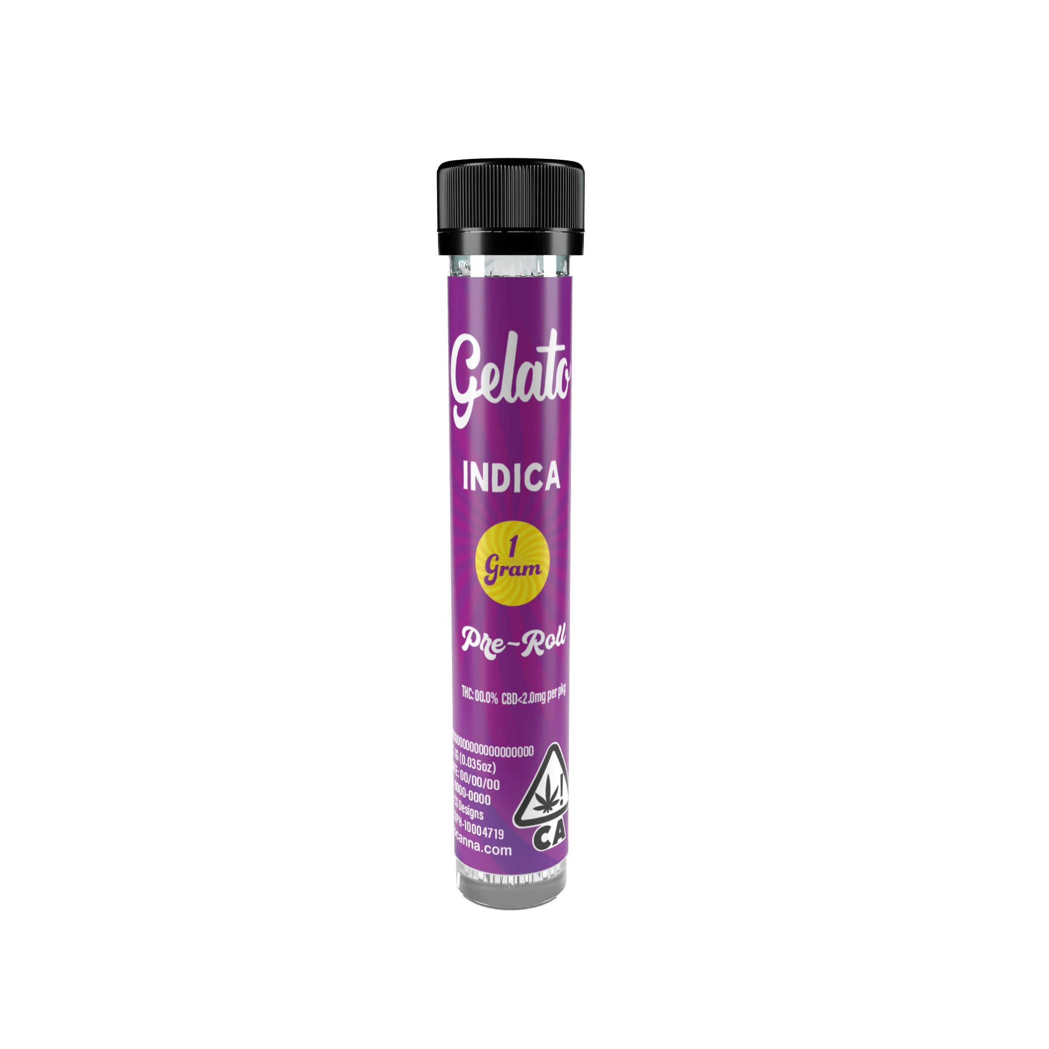 Gelato Preroll 1g Indica Papaya 25pk