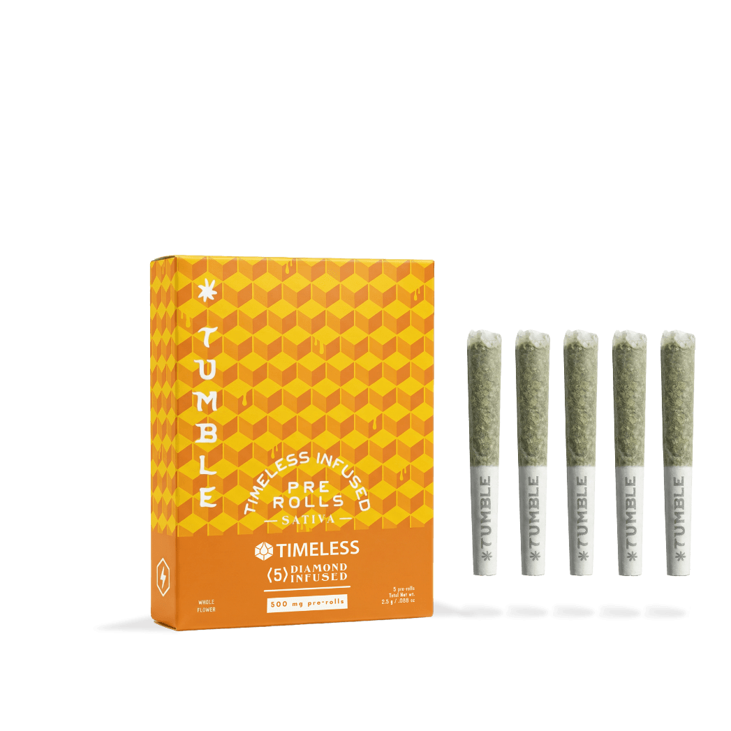 Timeless Tumble Travelers Preroll Energy Sour Diesel 5-pack 2.5g