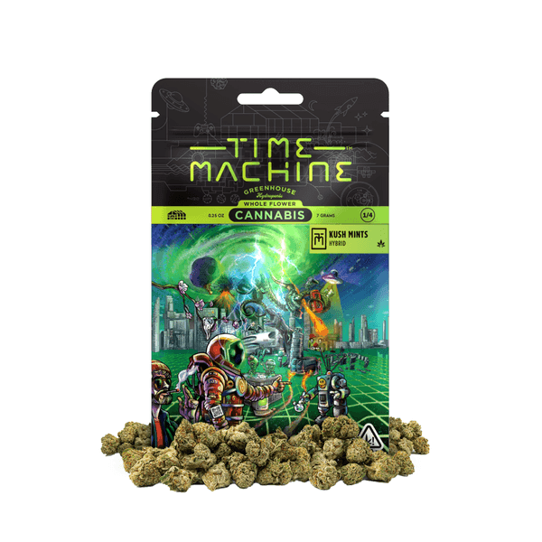 Time Machine Flower 7g Hybrid Kush Mints