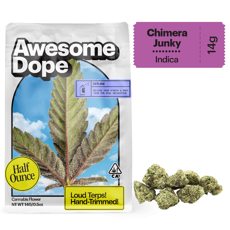 Awesome Dope Smalls Flower 14g Indica Chimera Junky