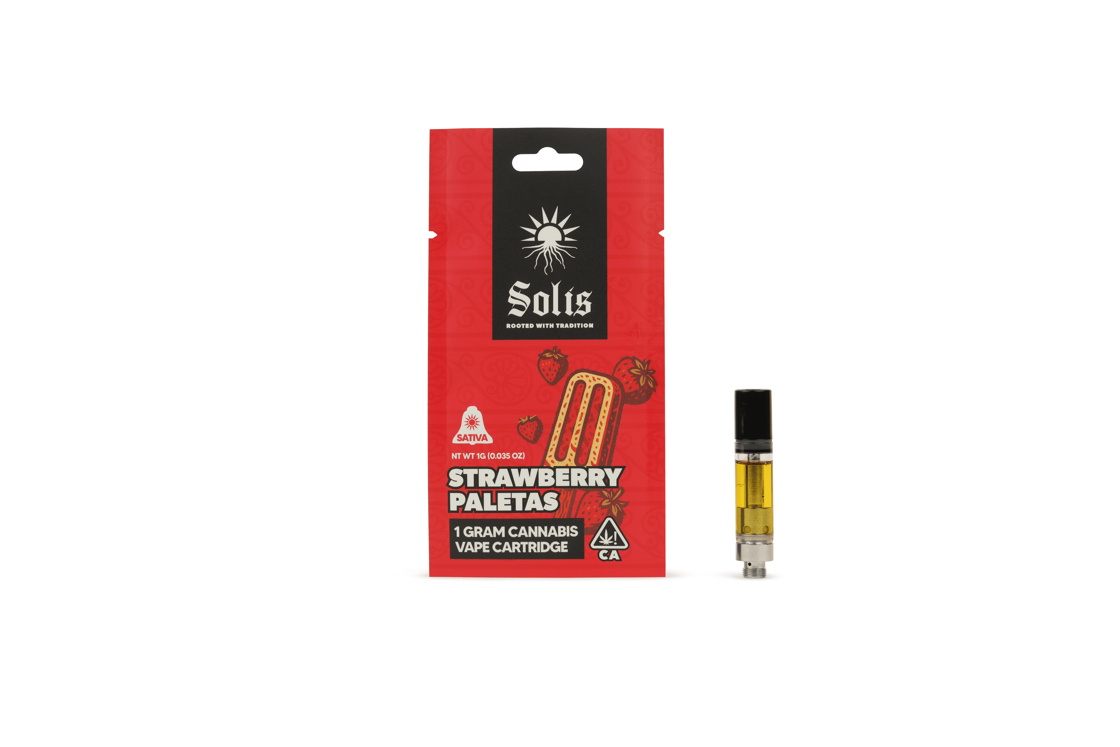 Solis Cartridge 1g Sativa Strawberry Paletas