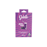 Gelato Flavors Cartridge 1g Indica Grape Soda 10pk