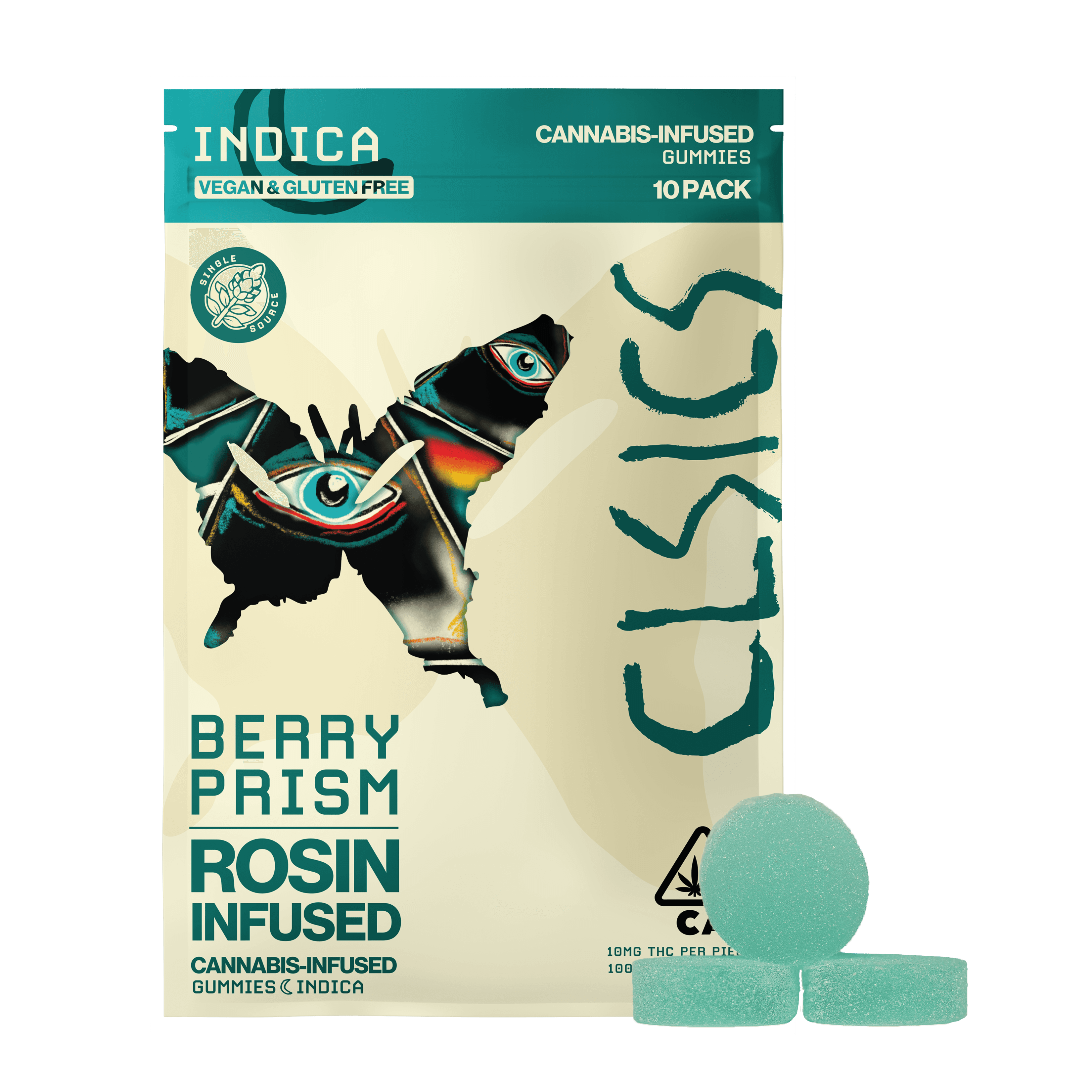 CLSICS Live Rosin Gummies Indica Berry Prism