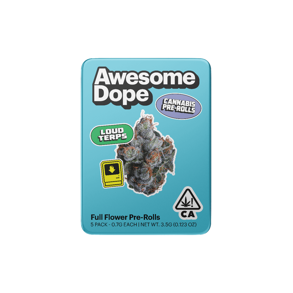 Awesome Dope Preroll 5pk Hybrid Papaya
