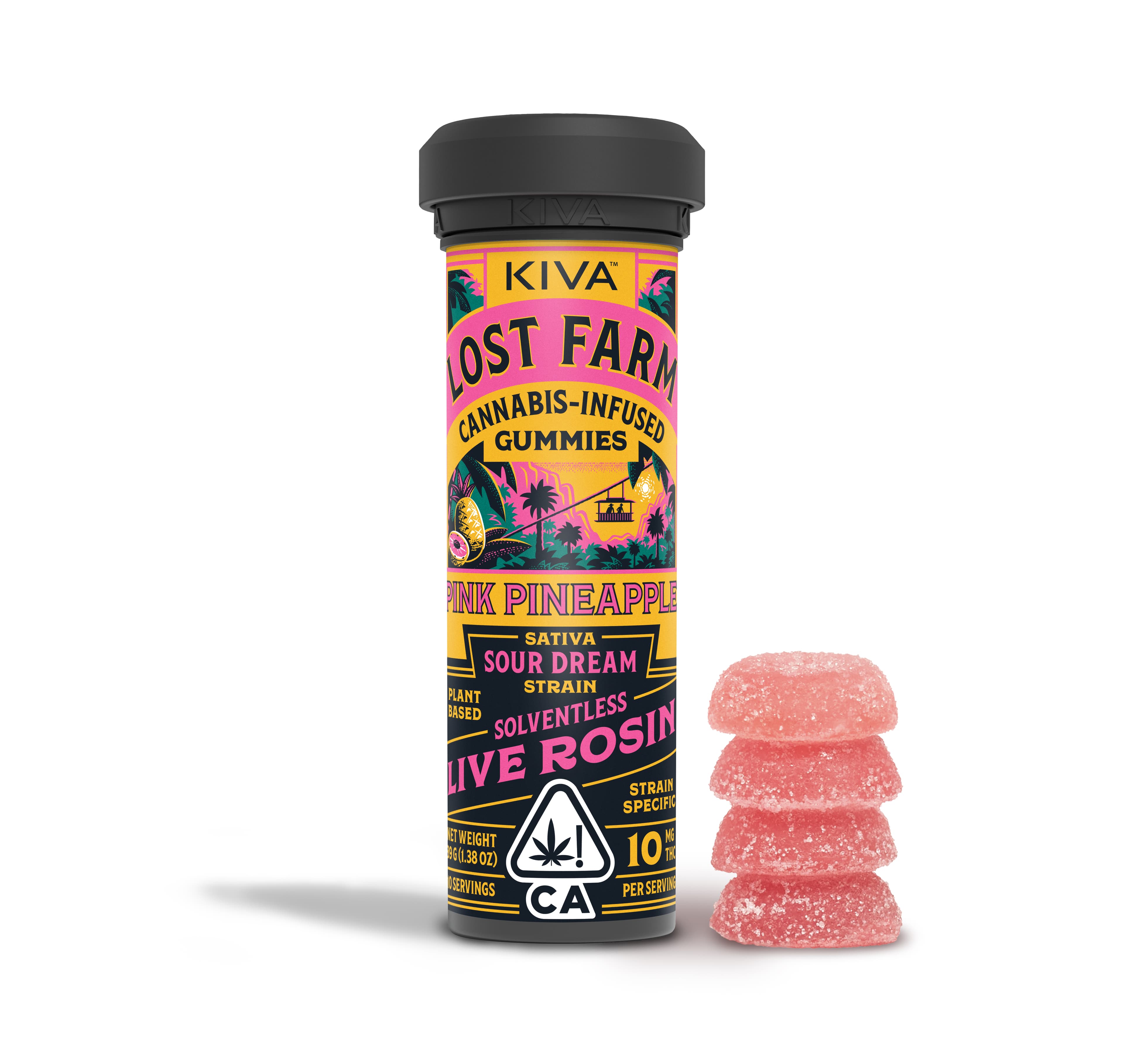 Lost Farm Gummies Pink Pineapple Sour Dream Rosin