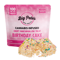 Big Pete's Birthday Cake Crispy Marshmallow Treat Indica 100mg