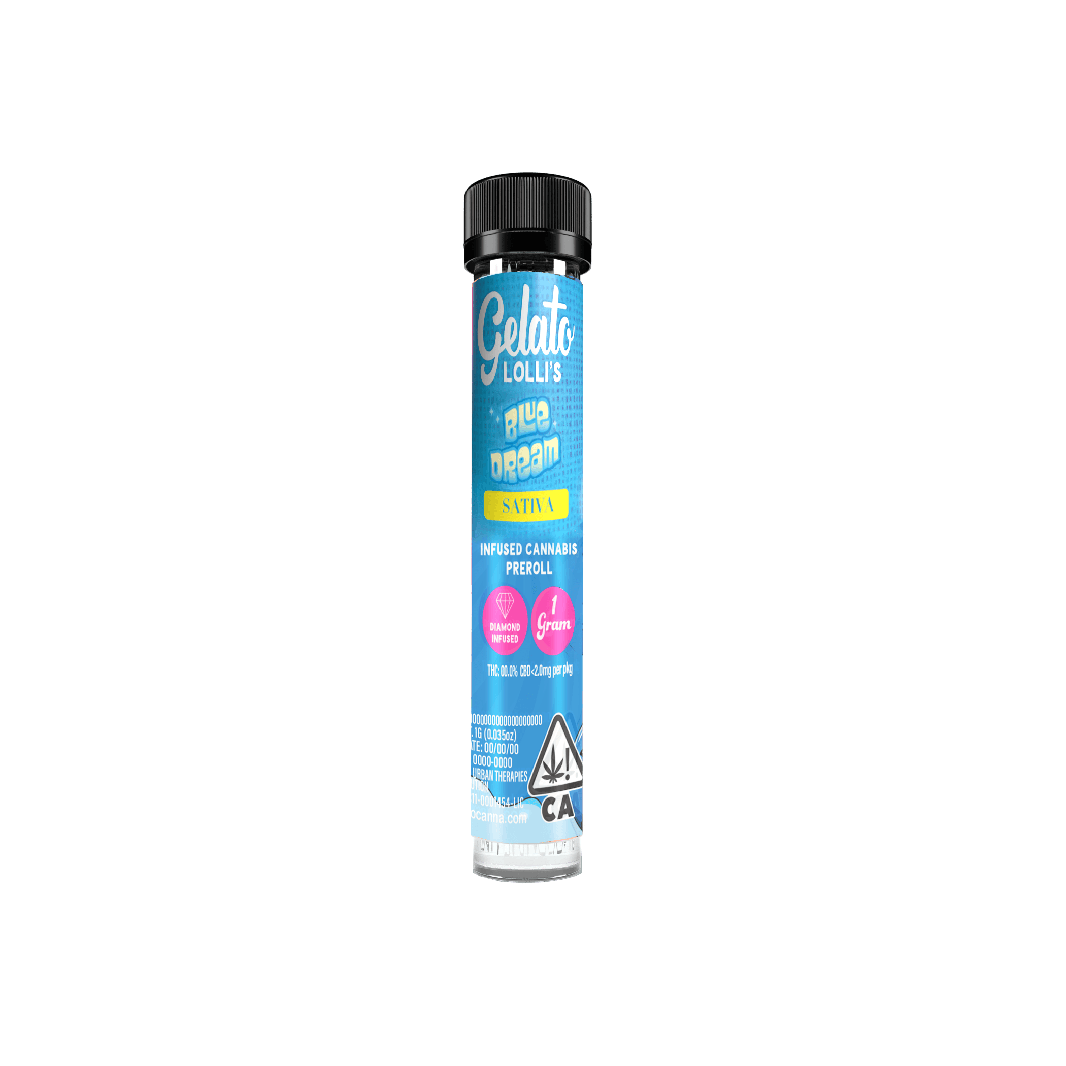 Gelato Lolli's Single Infused Preroll 1.2g Hybrid Blue Dream 12pk