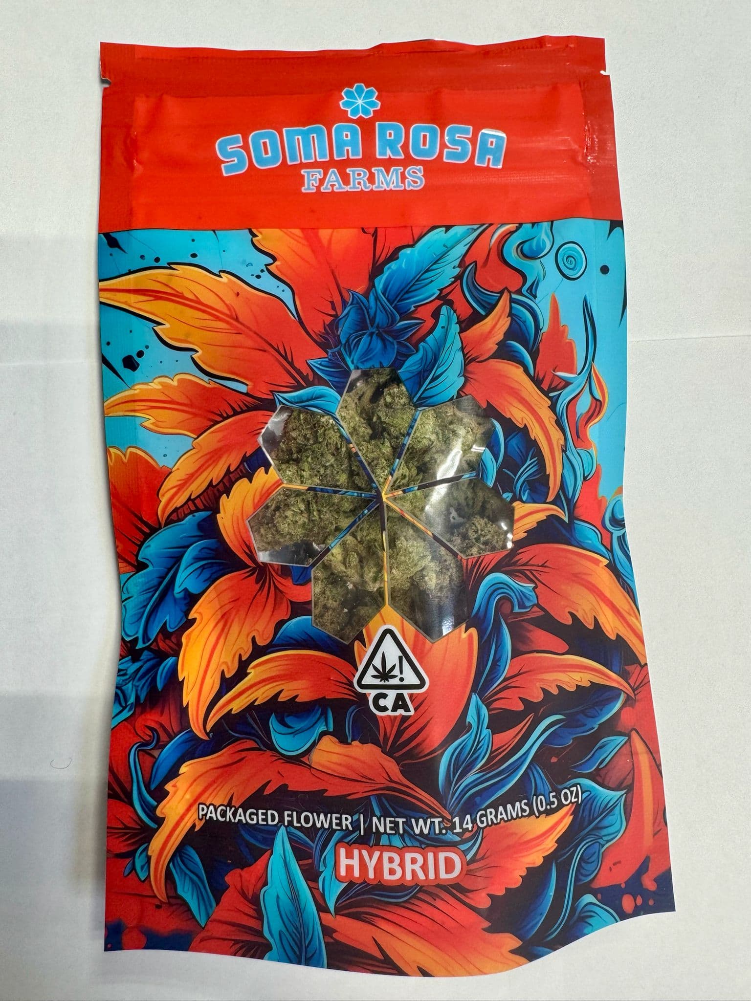 Soma Rosa Flower 14g Hybrid Spanish Barbara x Lemon Tree Skorange
