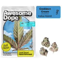 Awesome Dope Smalls Flower 14g Indica Hybrid Cookies n Cream