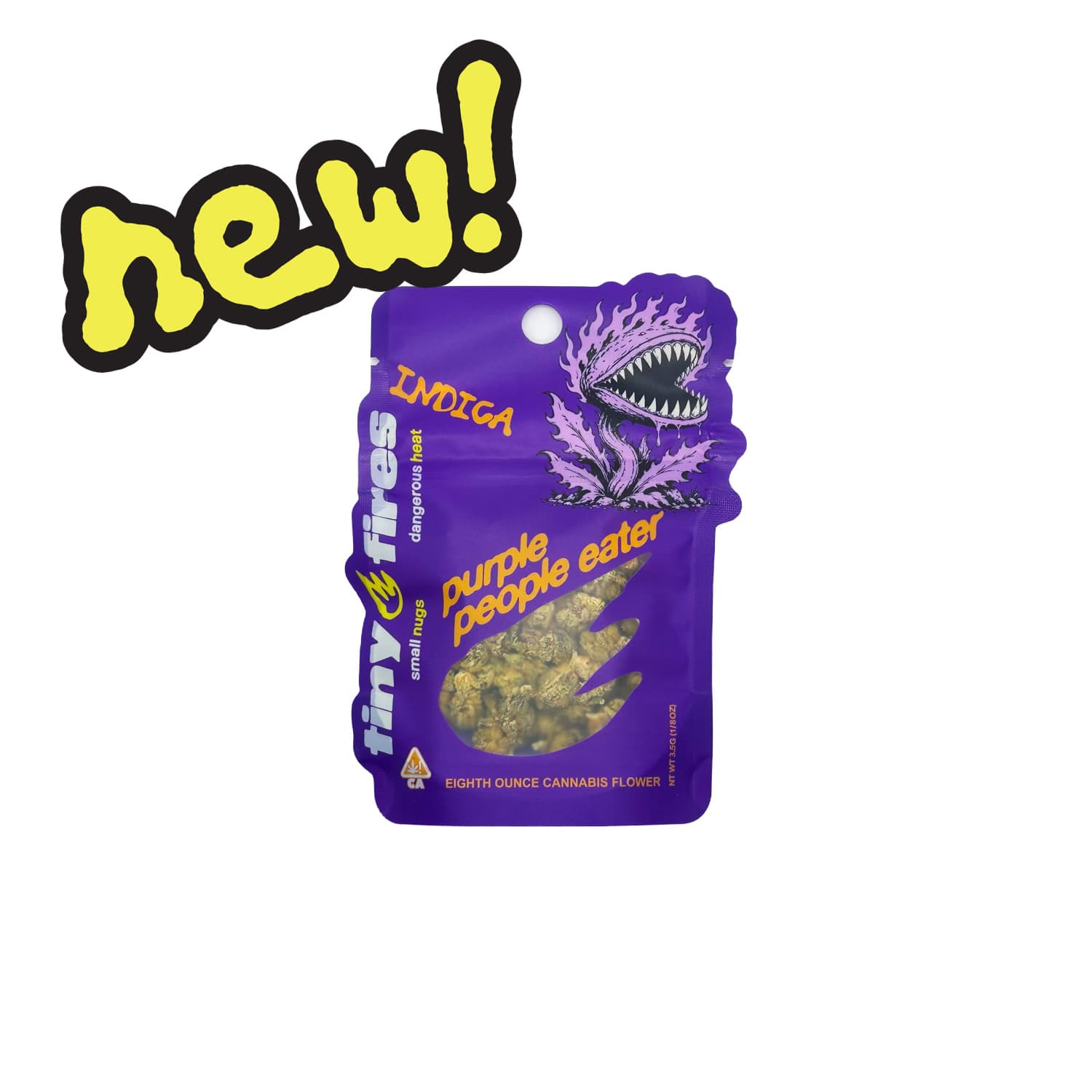 Tiny Fires Flower 3.5g Indica Purple People Eater