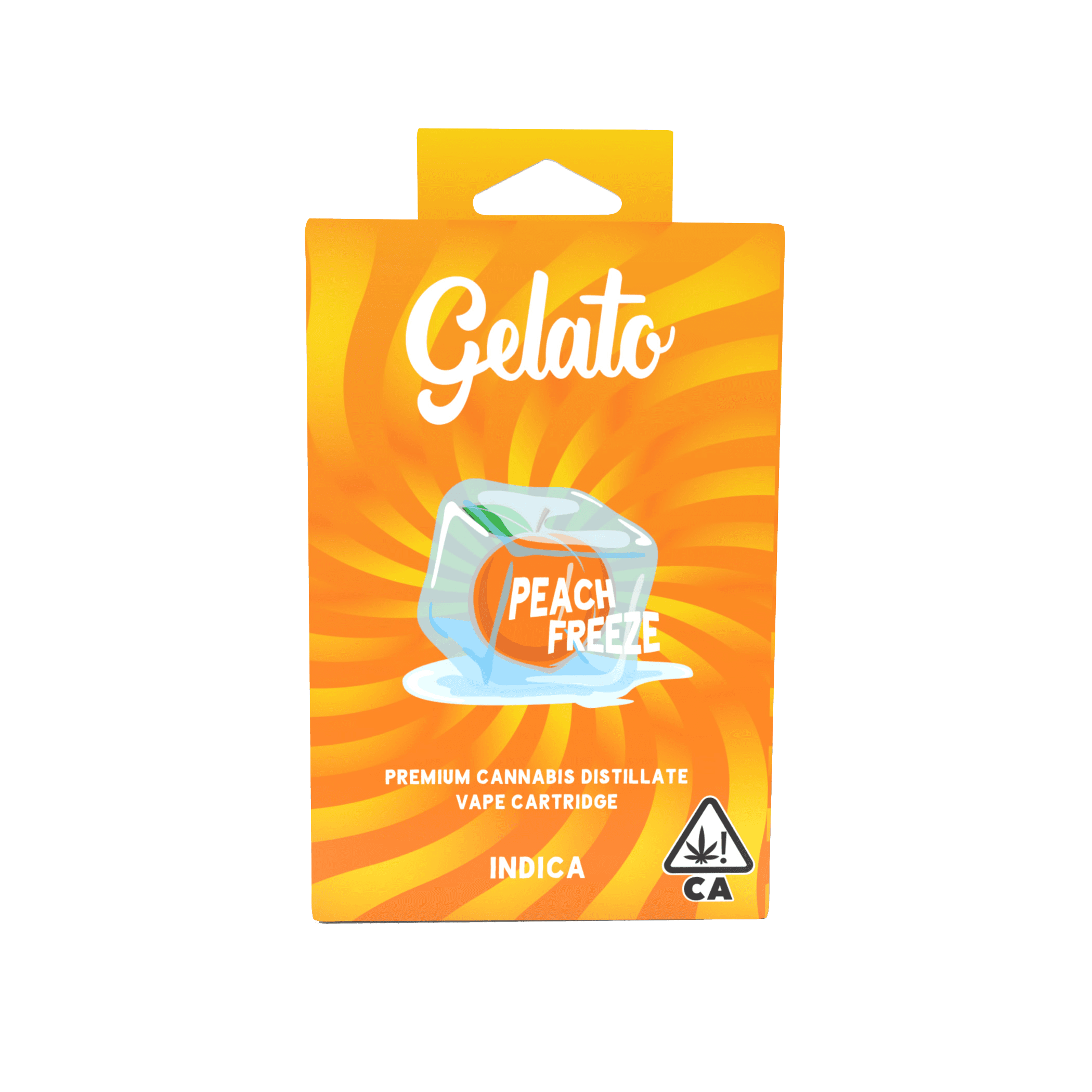 Gelato Flavors Cartridge 1g Indica Peach Freeze 10pk