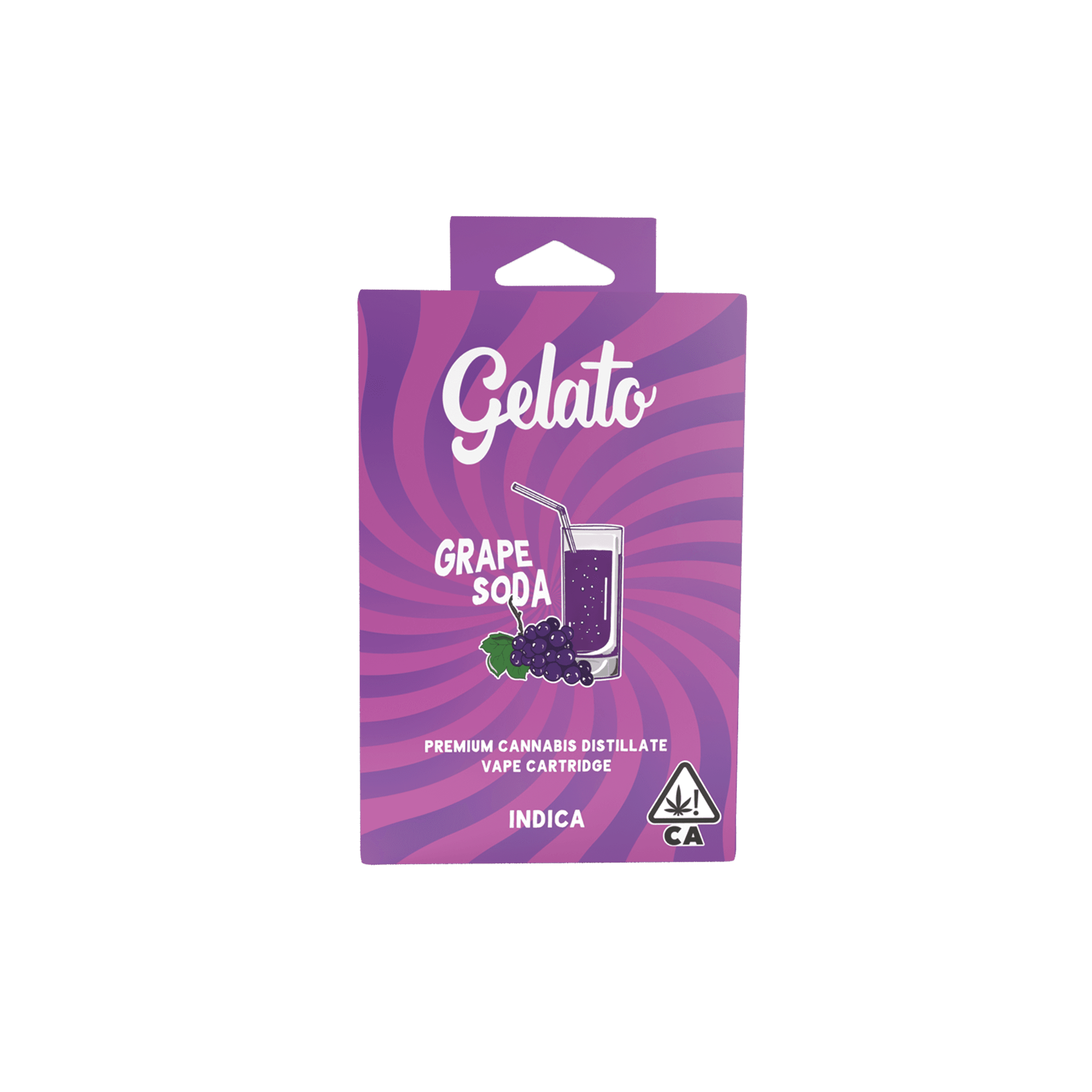 Gelato Flavors Cartridge 1g Indica Grape Soda 10pk