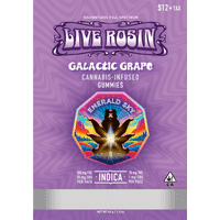 Emerald Sky Live Rosin Gummies 10ct 100mg Indica Galactic Grape