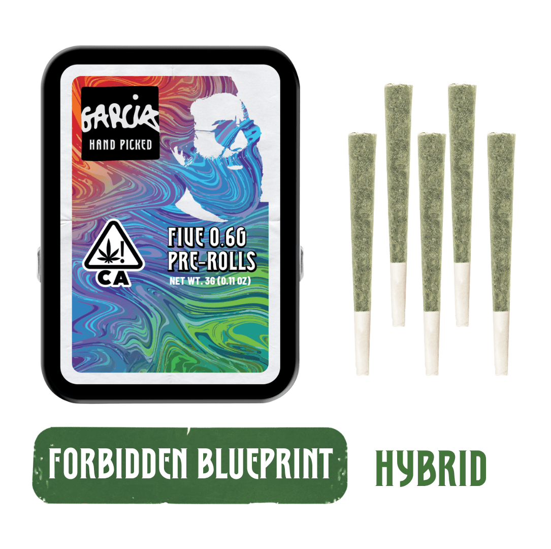 Garcia Hand Picked Preroll .6g Hybrid Forbidden Blueprint SRG 5pk 3g