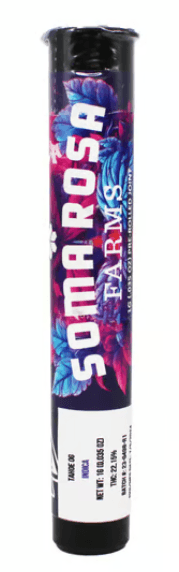 Soma Rosa Preroll 1g Indica Black Maple