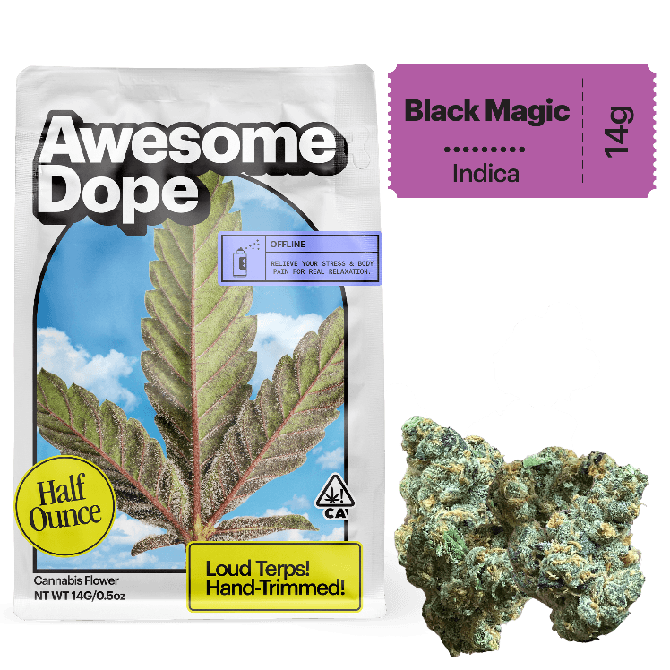 Awesome Dope Smalls Flower 14g Indica Black Magic