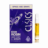 CLSICS Live Rosin Cartridge 1g Indica Space Age Grape