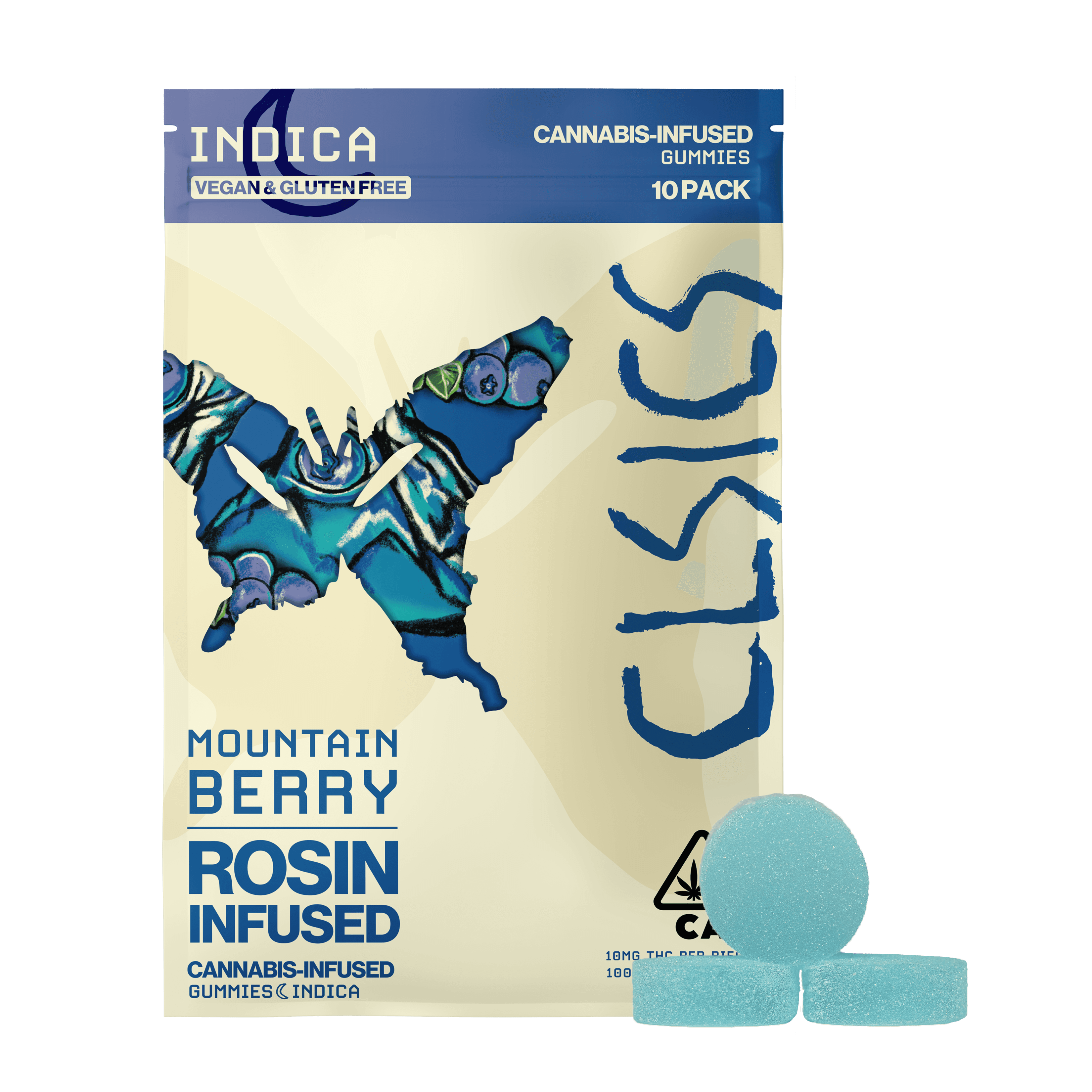 CLSICS Live Rosin Gummies Indica Mountain Berry