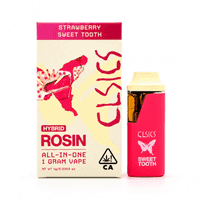 CLSICS Live Rosin All-In-One Cartridge 1g Hybrid Strawberry Sweet Tooth
