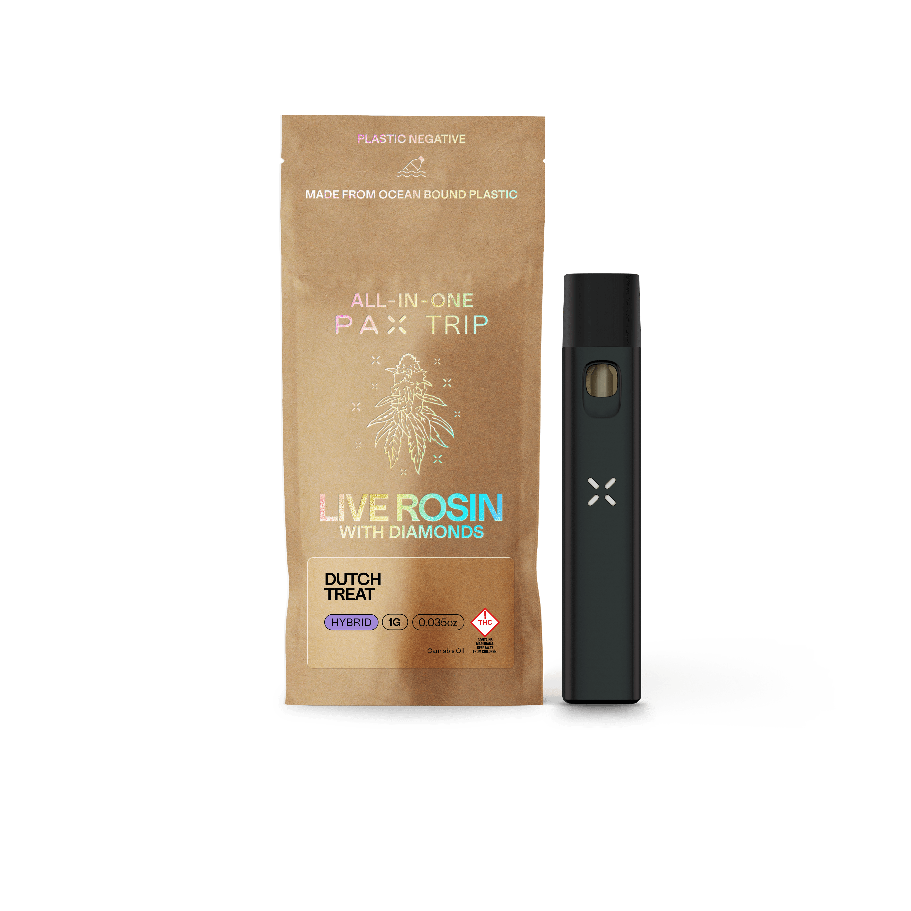 PAX Trip All-In-One Live Rosin with Diamonds 1g Hybrid Dutch Treat