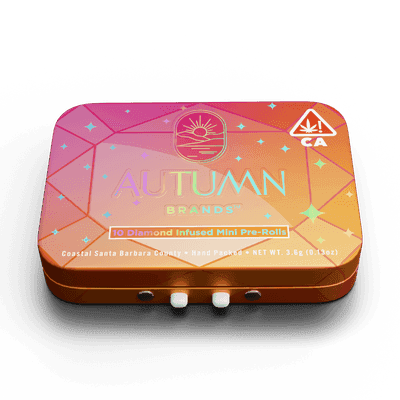 Autumn Brands Diamond Infused Mini Preroll 10pk Hybrid Cooked 10ct