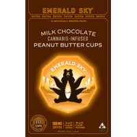 Emerald Sky Peanut Butter Cups 10ct 100mg Sativa Milk Chocolate
