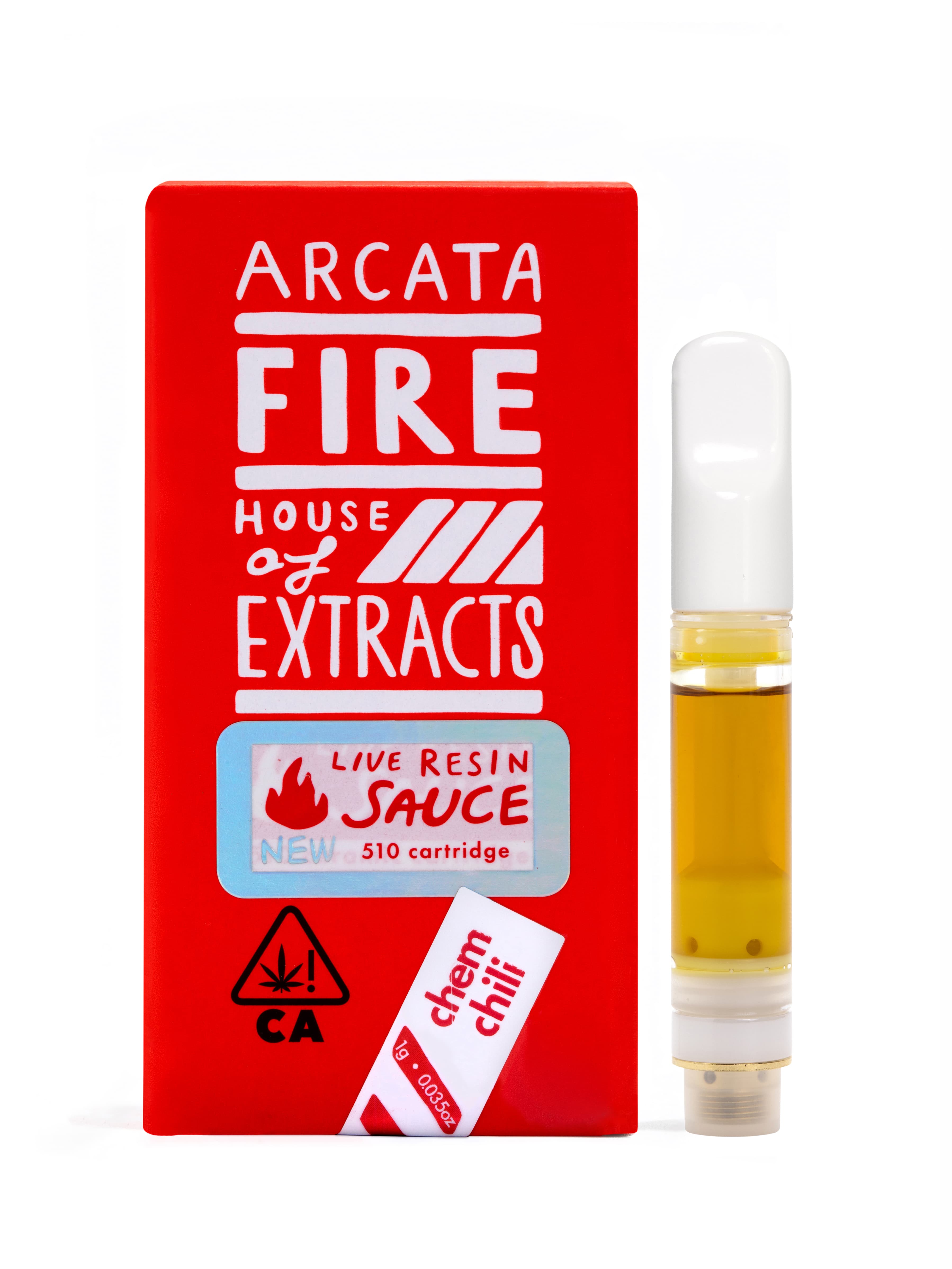 Arcata Fire 100% Live Resin Cartridge 1g Hybrid Chem Chili