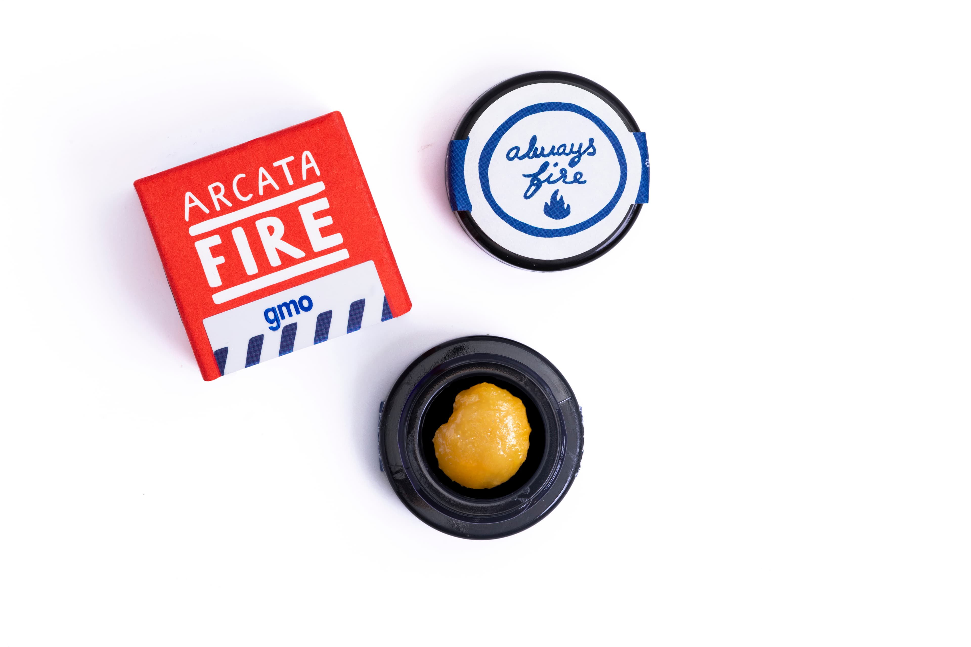 Arcata Fire T1 100% Live Rosin Cold Cure Concentrate 1g Indica GMO