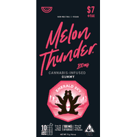 Emerald Sky Gummies 1ct 100mg Hybrid Melon Thunder 48pk