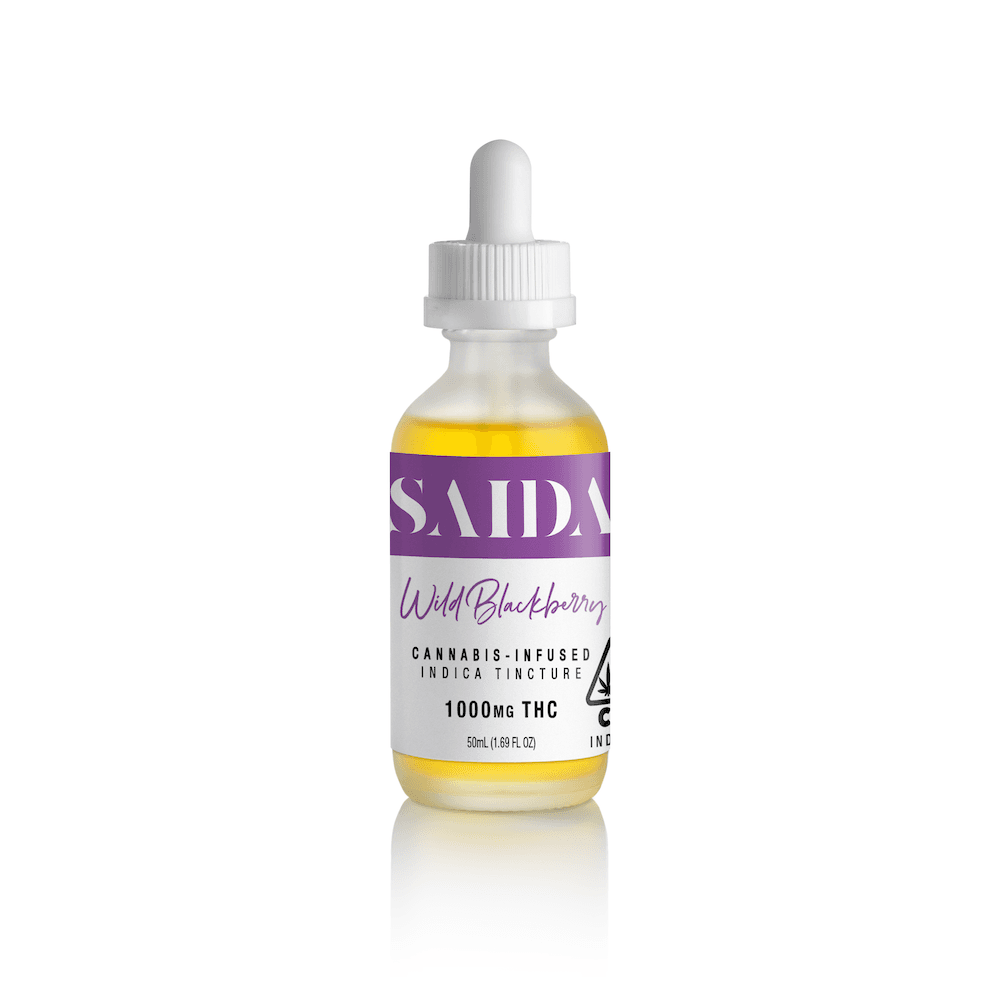 Saida Tincture 1000mg Indica Wild Blackberry