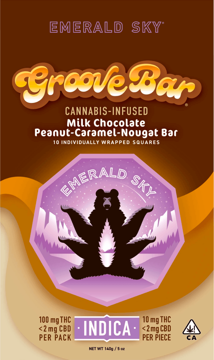 Emerald Sky GrooveBar 10ct 100mg Indica