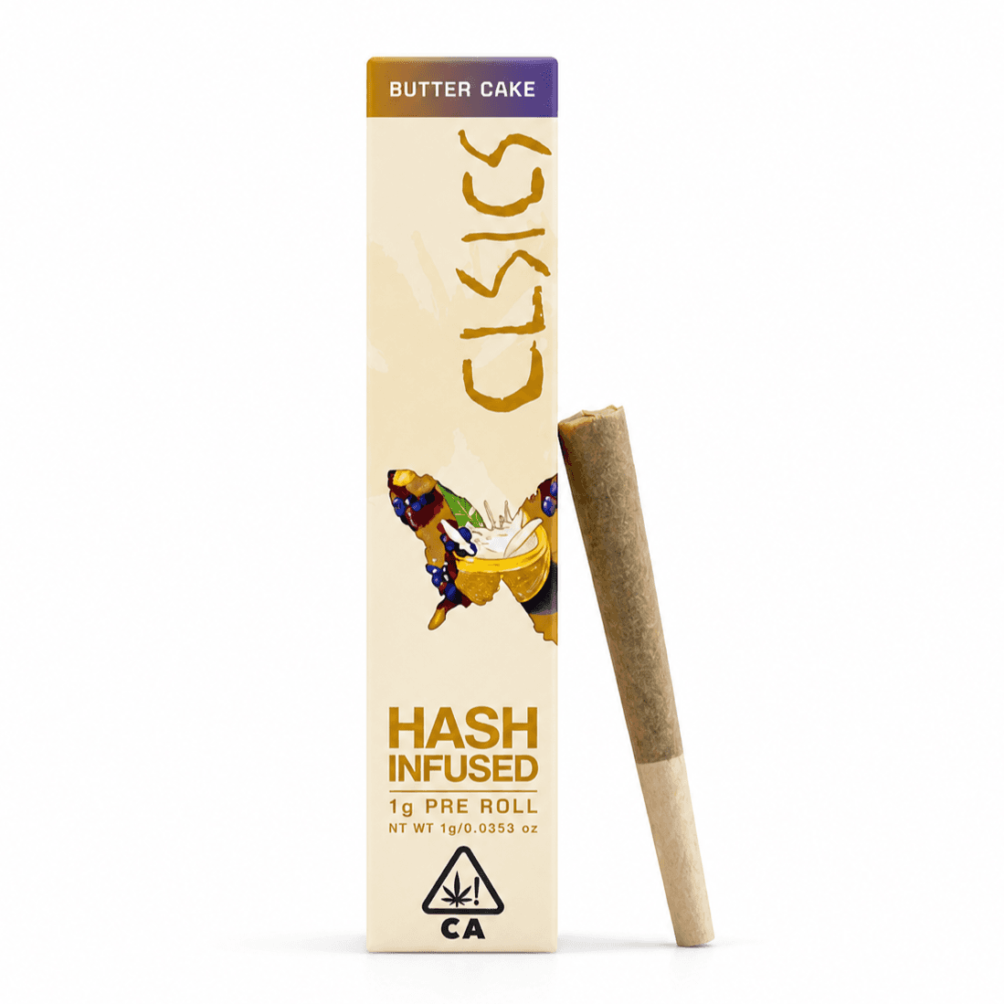 CLSICS Hash Preroll 1g Hybrid Butter Cake